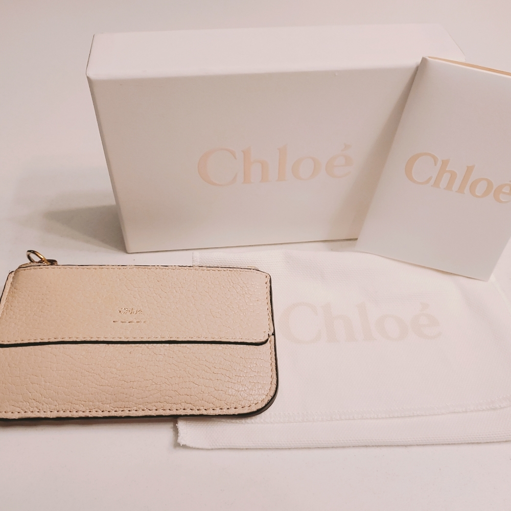 chloe cardholder ivory